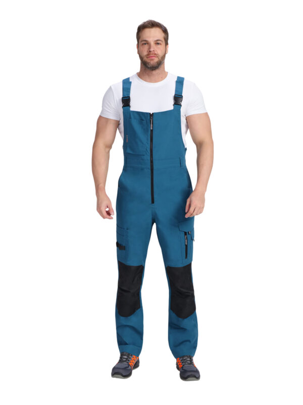 Полукомбинезон "ProfLineSpecialist", тк.РипСтоп, (циан/черный), 240 гр/м²