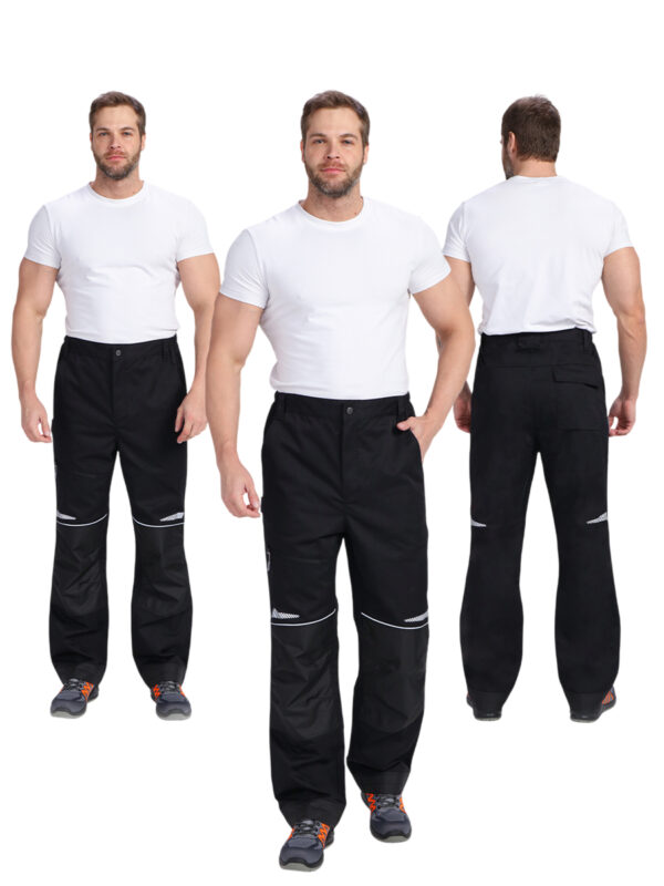 Брюки "ProfLineSpecialist", тк. Смесовая, (черный), 240 гр/м²