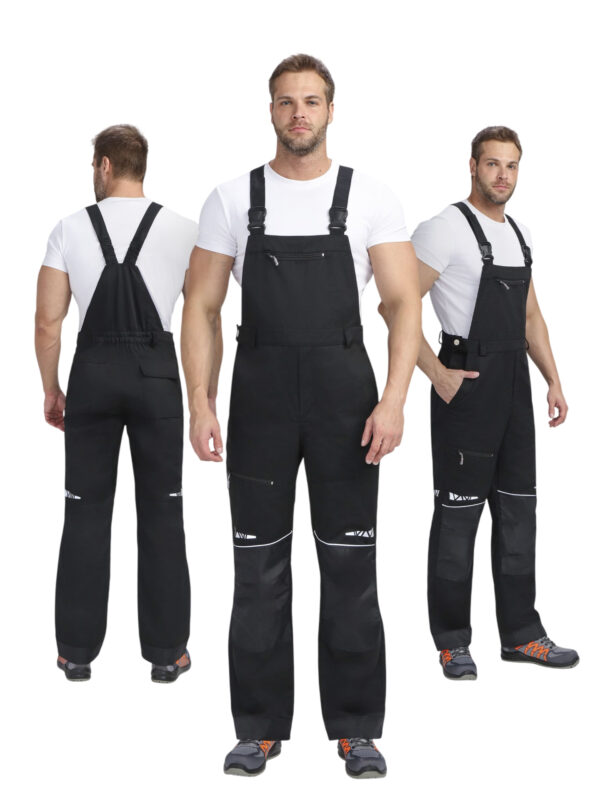 Полукомбинезон "ProfLineSpecialist", тк. Смесовая, (черный), 240 гр/м²