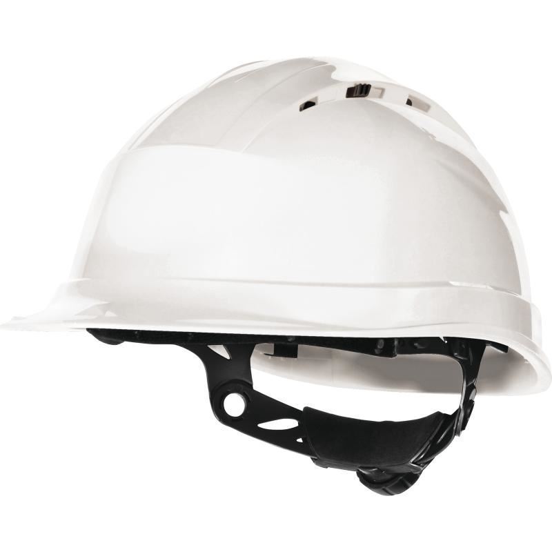 Каска защитная "QUARTZ UP IV", с храповиком, белый, арт. QUARUP4BC